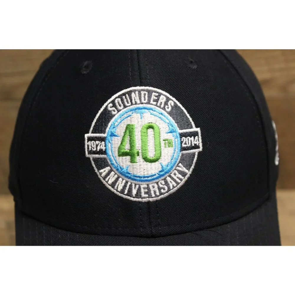 Adidas Seattle Sounders Strapback Hat‎ Size OS 40th Anniversary MLS Baseball